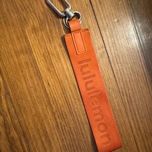 Lululemon Vibrant Orange Keychain